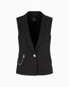 Armani Exchange Waistcoats In Black