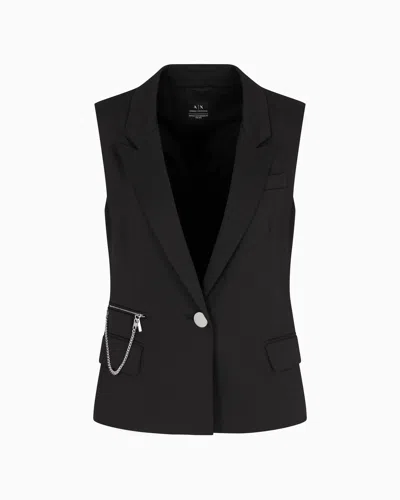 Armani Exchange Waistcoats In Black