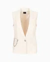 Armani Exchange Waistcoats In White
