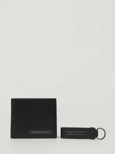 Armani Exchange Wallet  Men Color Black