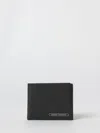 Armani Exchange Logo-plaque Wallet In Black