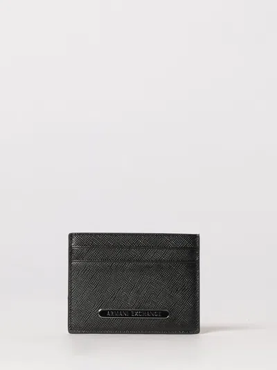 Armani Exchange Wallet Men  In Black