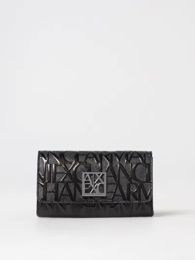 Armani Exchange Wallet  Woman Color Black In Schwarz