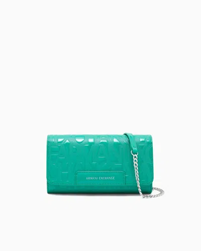 Armani Exchange Wallet On Chain In Green