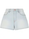 Armani Exchange Washed Denim Shorts