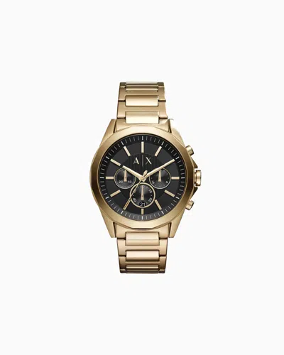 Armani Exchange Watch With Steel Strap In Gold