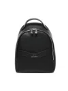 Armani Exchange Wave Black Double Zip Backpack