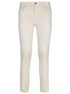Armani Exchange White Aura Trousers In White