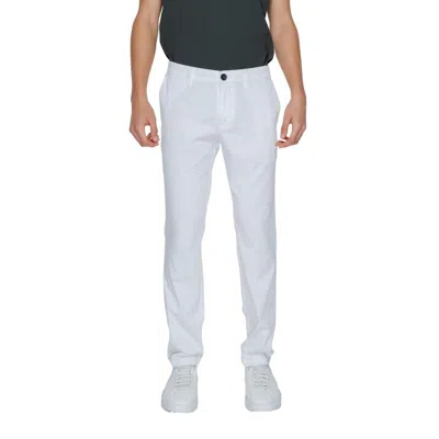 Armani Exchange Button-fastening Trousers In White