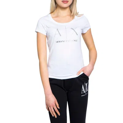 Armani Exchange Cotton Tops & Women's T-shirt In White