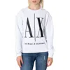 Armani Exchange Logo-print Sweatshirt In White