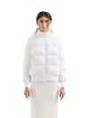 Armani Exchange White Down Jacket In White
