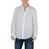 Armani Exchange White Linen Shirt In White