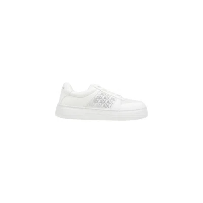 Armani Exchange White Polyamide Athletic Sneakers