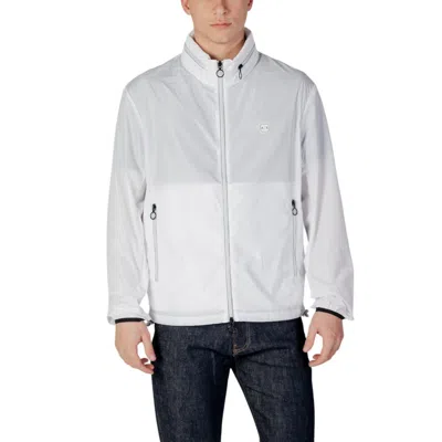 Armani Exchange White Polyester Jacket In Neutral