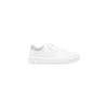 Armani Exchange Mens Leather Tennis Shoes With Aop Detail