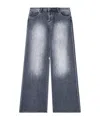 Armani Exchange Wide Leg Jeans In Black