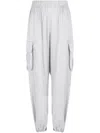 Armani Exchange Wide-leg Trousers In Grey