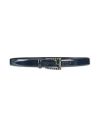 Armani Exchange Woman Belt Navy Size M Polyurethane In Blue