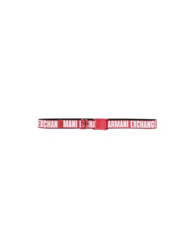 Armani Exchange Belts In Red