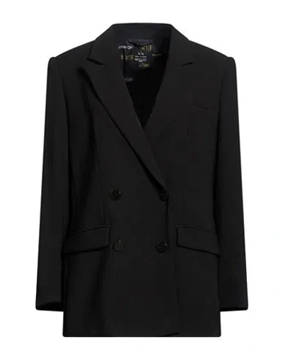 Armani Exchange Woman Blazer Black Size 0 Polyester