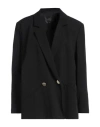 Armani Exchange Woman Blazer Black Size 4 Lyocell In Black