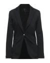 Armani Exchange Woman Blazer Black Size Xs Cotton, Polyamide, Elastane In Black