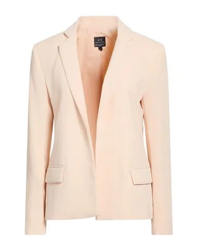 Armani Exchange Woman Blazer Blush Size 10 Polyester In Pink