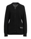 Armani Exchange Woman Cardigan Black Size L Wool, Polyester In Black