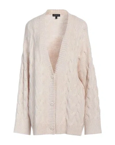 Armani Exchange Woman Cardigan Cream Size Xs Polyester, Acrylic, Wool, Polyamide In White