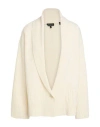 Armani Exchange Woman Cardigan Ivory Size L Wool, Polyamide In White