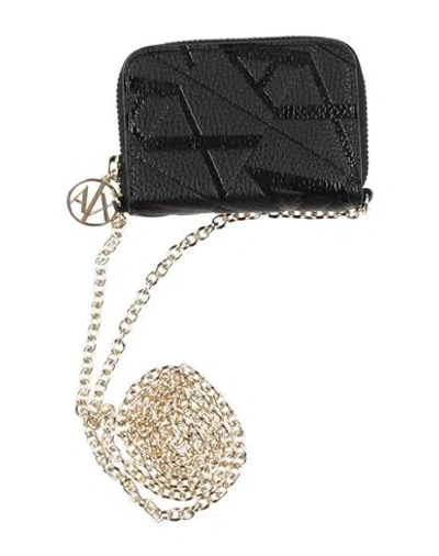 Armani Exchange Woman Crossbody Wallet Black Size - Polyester