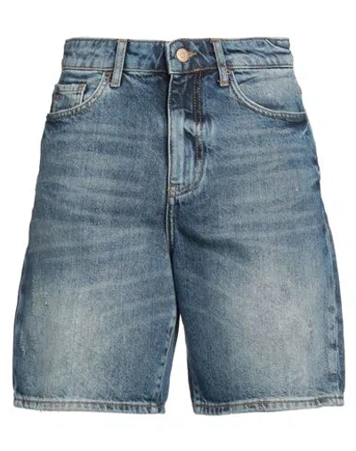 Armani Exchange Woman Denim Shorts Blue Size 32 Cotton