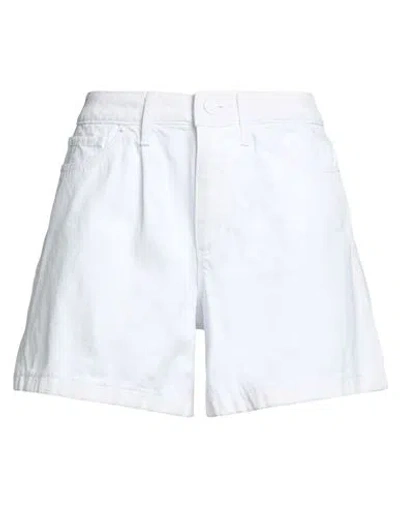Armani Exchange Woman Denim Shorts White Size 27 Cotton