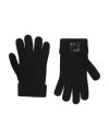 Armani Exchange Woman Gloves Black Size S/m Wool, Polyamide In Black
