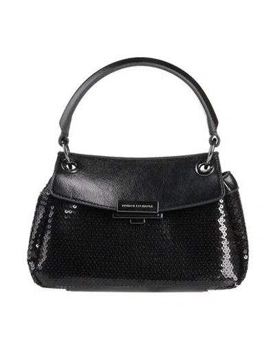 Armani Exchange Woman Handbag Black Size - P. E.t. Recycled Polyester, Polyurethane