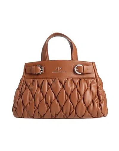 Armani Exchange Woman Handbag Brown Size - Polyester