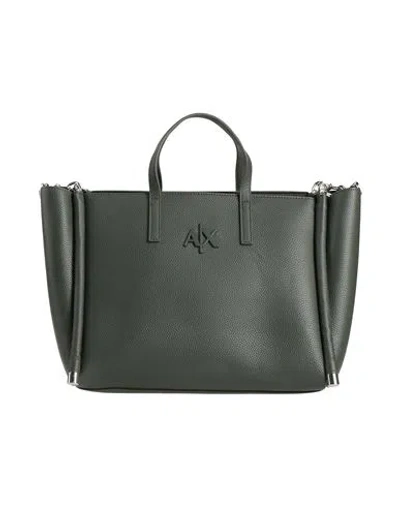 Armani Exchange Woman Handbag Dark Green Size - Polyurethane