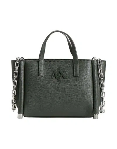 Armani Exchange Woman Handbag Dark Green Size - Polyurethane