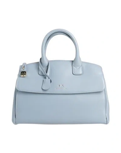 Armani Exchange Woman Handbag Light Blue Size - Polyester, Polyurethane