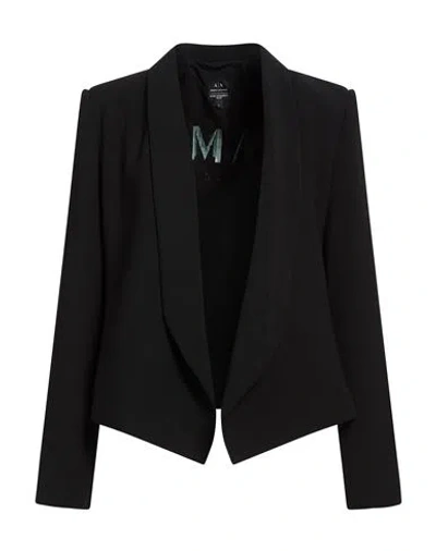 Armani Exchange Woman Jacket Black Size 6 Polyester