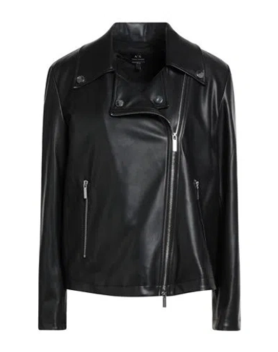 Armani Exchange Woman Jacket Black Size Xs Polyester, Polyurethane