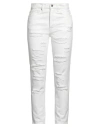 Armani Exchange Woman Jeans Beige Size 29w-32l Cotton In White