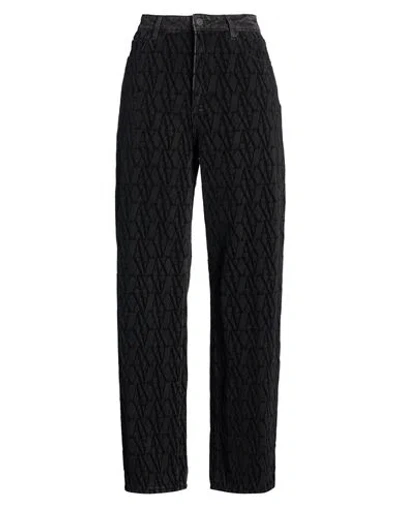 Armani Exchange Woman Jeans Black Size 25 Cotton, Polyester
