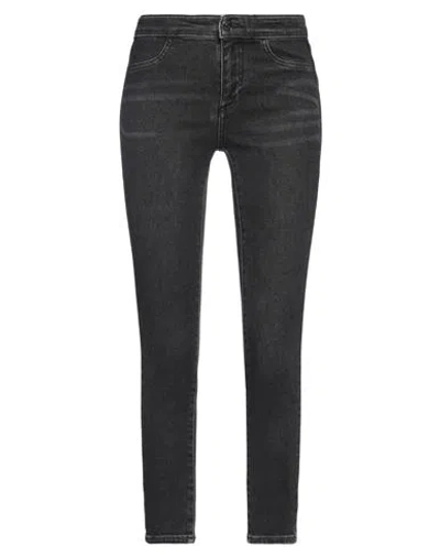 Armani Exchange Woman Jeans Black Size 25 Cotton, Polyester, Elastane