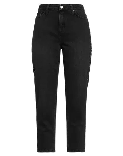 Armani Exchange Woman Denim Pants Black Size 33 Cotton