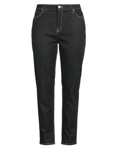 Armani Exchange Woman Jeans Black Size 26 Cotton, Elastomultiester, Elastane