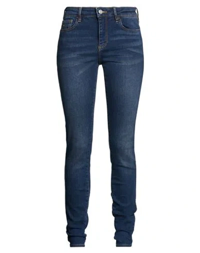 Armani Exchange Woman Jeans Blue Size 24 Cotton, Elastane