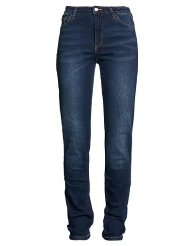 Armani Exchange Woman Jeans Blue Size 24 Cotton, Elastane