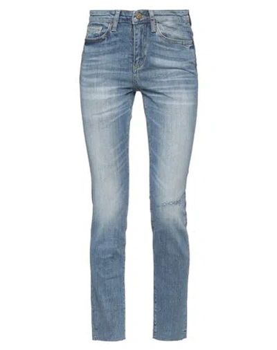 Armani Exchange Woman Jeans Blue Size 26 Cotton, Elastane